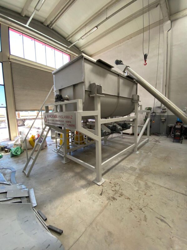 6000 Litre(3000kg) Yatay Rıbbon Toz Karıştırıcı Mikser